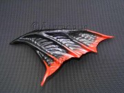 Black and Red Wing Haircomb Black and Red Wing Haircomb