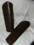 Leather Bracers with Scale Pattern