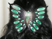 Green Butterfly Haircomb