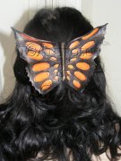 Orange Butterfly Haircomb