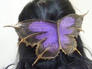 Purple Butterfly Haircomb